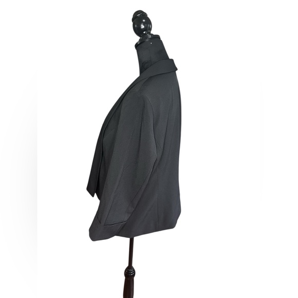 Black Label by Evan Picone Charcoal Gray Tailored Blazer Size 14 - Picture 3 of 9